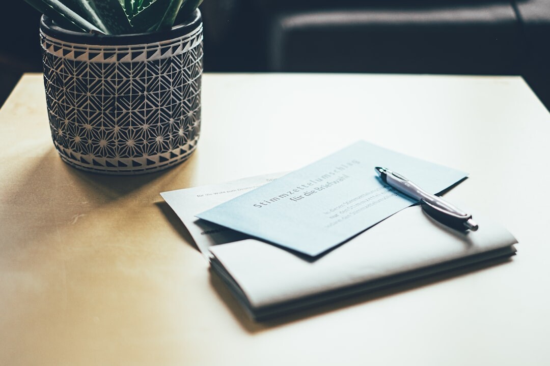 interview notes on table