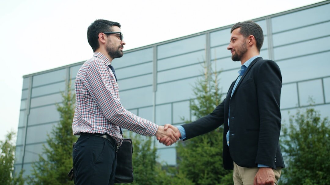 closing handshake after interview