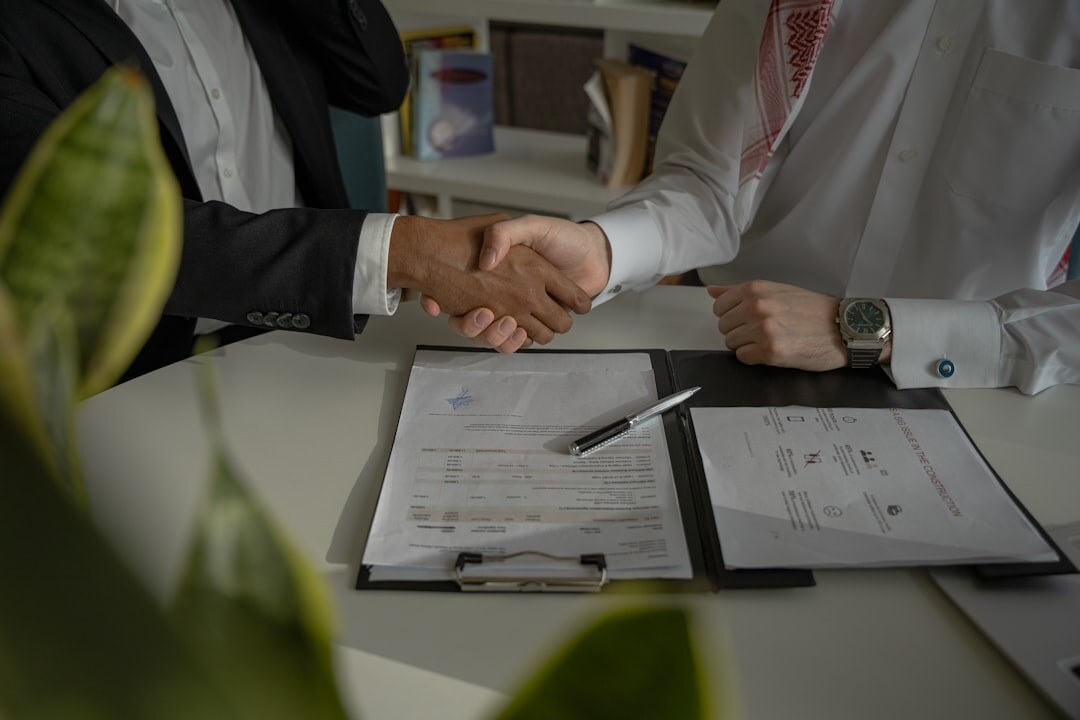 professional job interview handshake